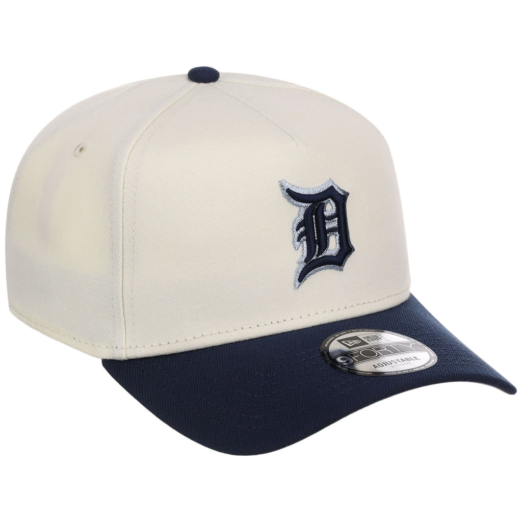Detroit Tigers MLB Chrome x Navy FASHION CORE New Era 9FORTY A-Frame