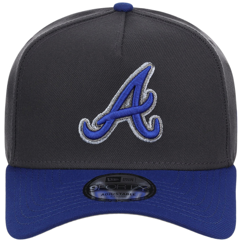 Atlanta Braves MLB Graphite x Royal FASHION CORE New Era 9FORTY A-Frame
