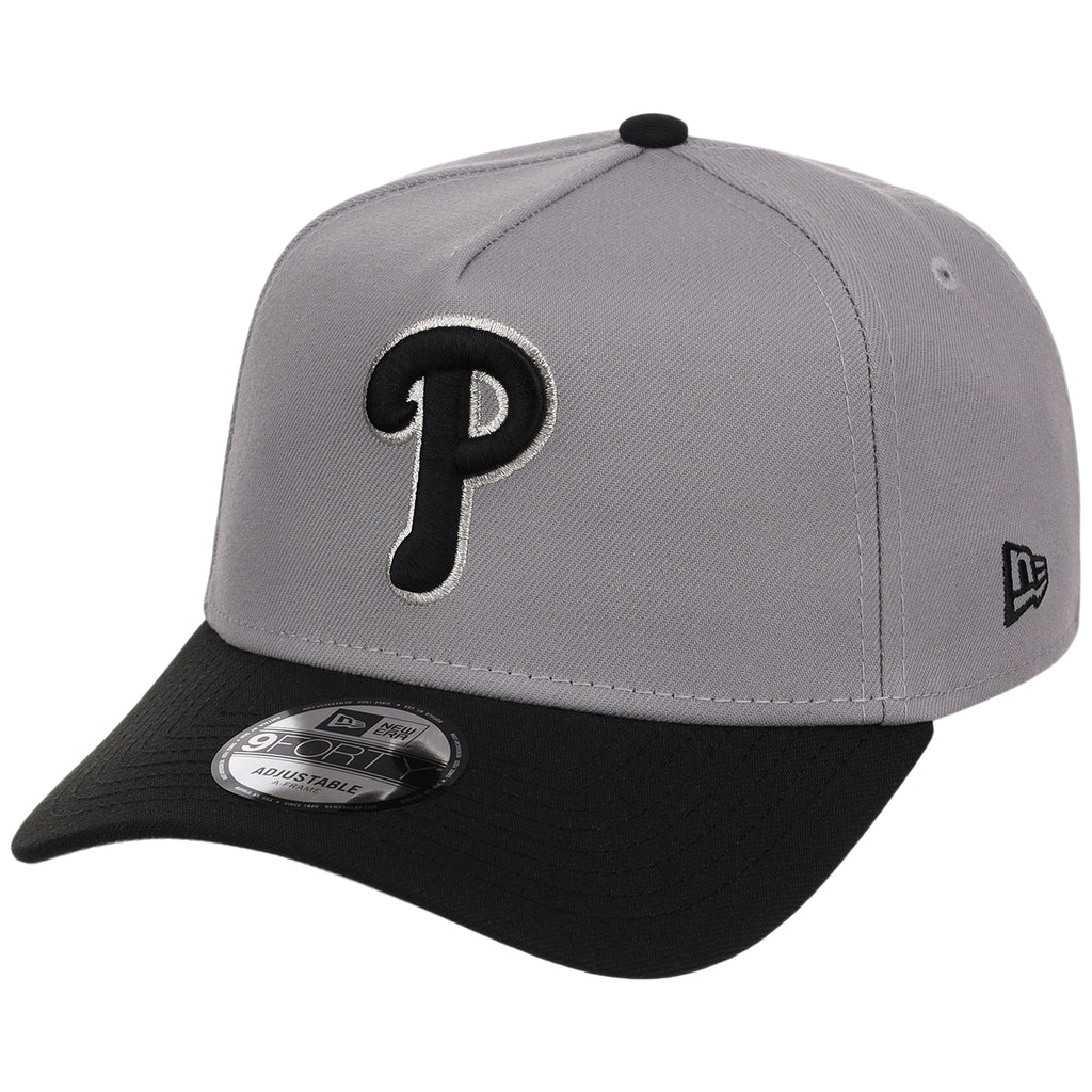 Philadelphia Phillies MLB Gray x Black FASHION CORE New Era 9FORTY A-Frame