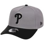 Philadelphia Phillies MLB Gray x Black FASHION CORE New Era 9FORTY A-Frame