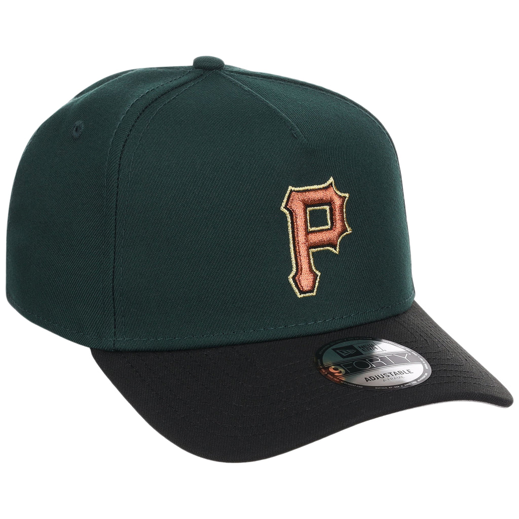 Pittsburgh Pirates MLB Dark Green x Black FASHION CORE New Era 9FORTY A-Frame