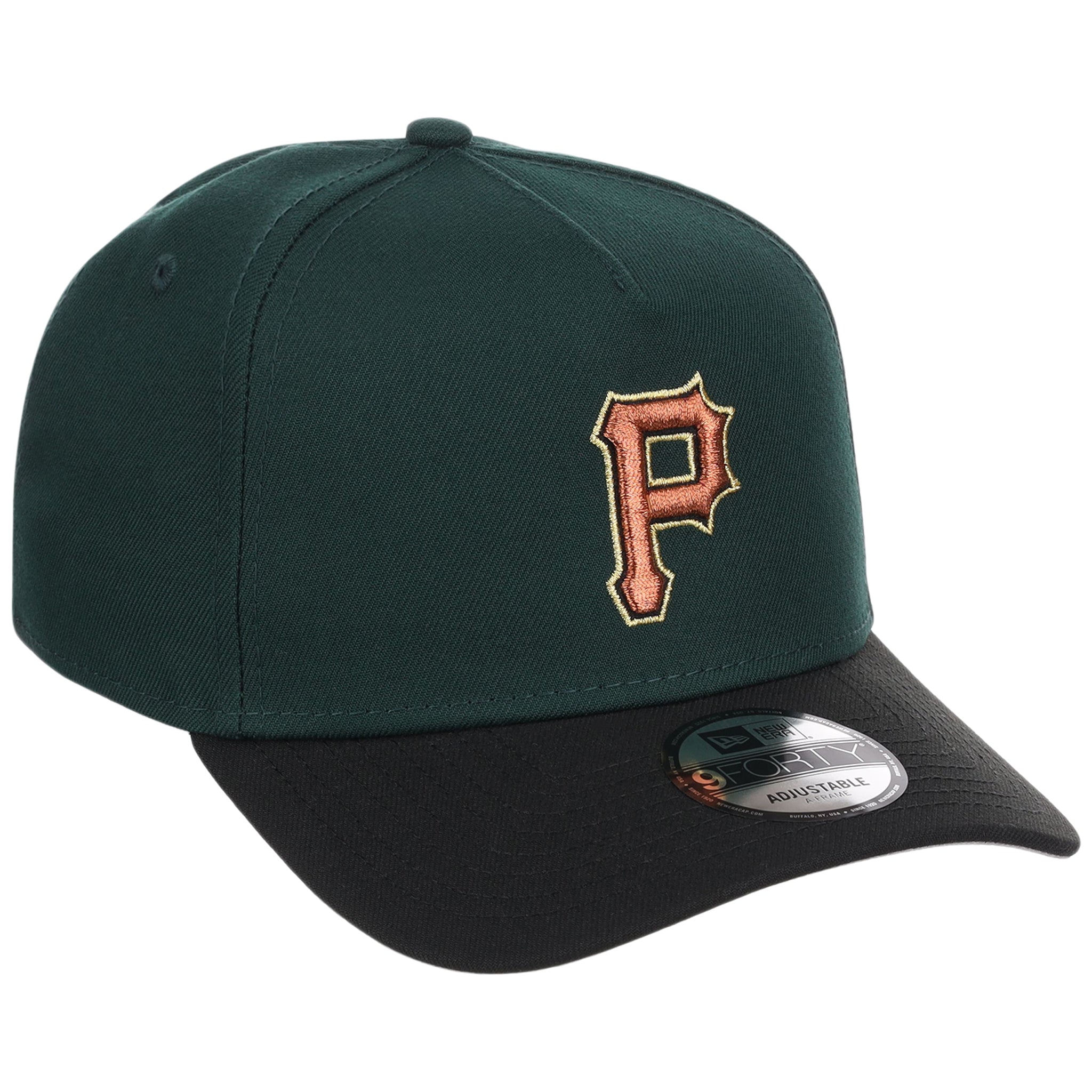 Pittsburgh Pirates MLB Dark Green x Black FASHION CORE New Era 9FORTY A-Frame