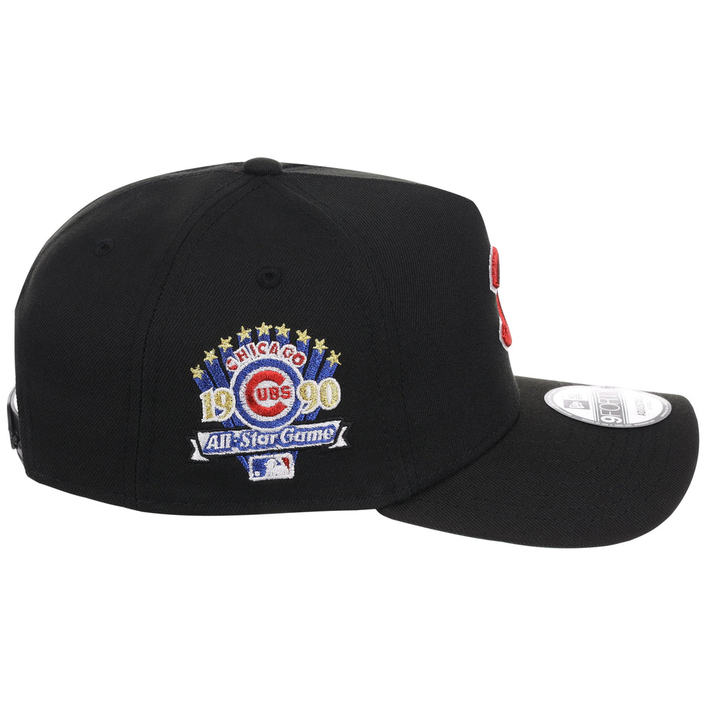 Chicago Cubs MLB Flipmode 2.0 Black Dome New Era 9FORTY A-Frame (Black/Black/Kelly Green)