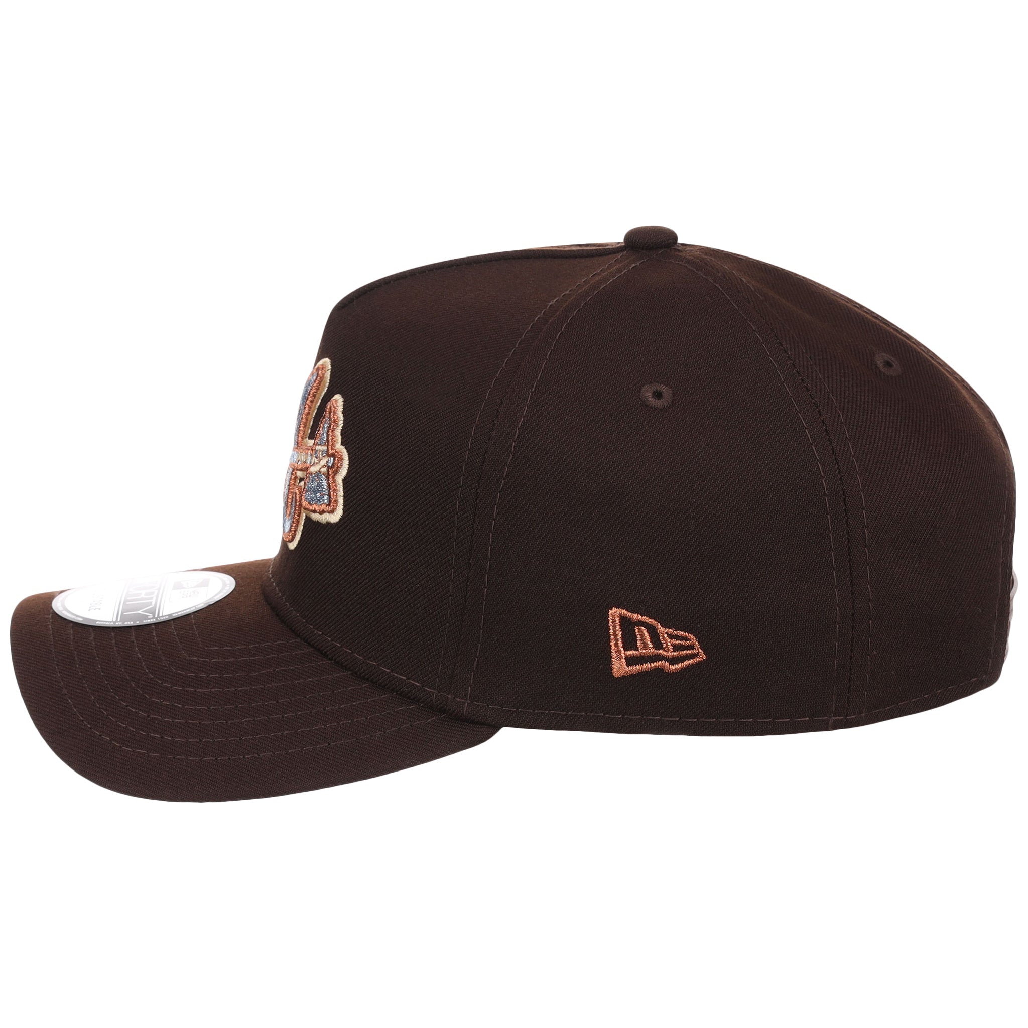 Atlanta Braves MLB Frosted Bark New Era 9FORTY A-Frame