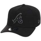 Atlanta Braves MLB Black x Pewter FASHION CORE New Era 9FORTY A-Frame