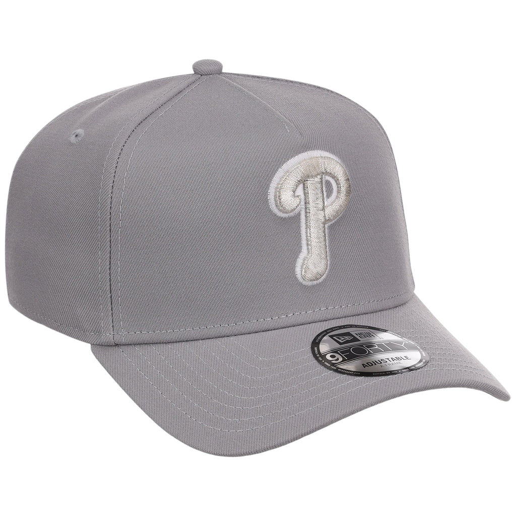 Philadelphia Phillies MLB Gray x White FASHION CORE New Era 9FORTY A-Frame