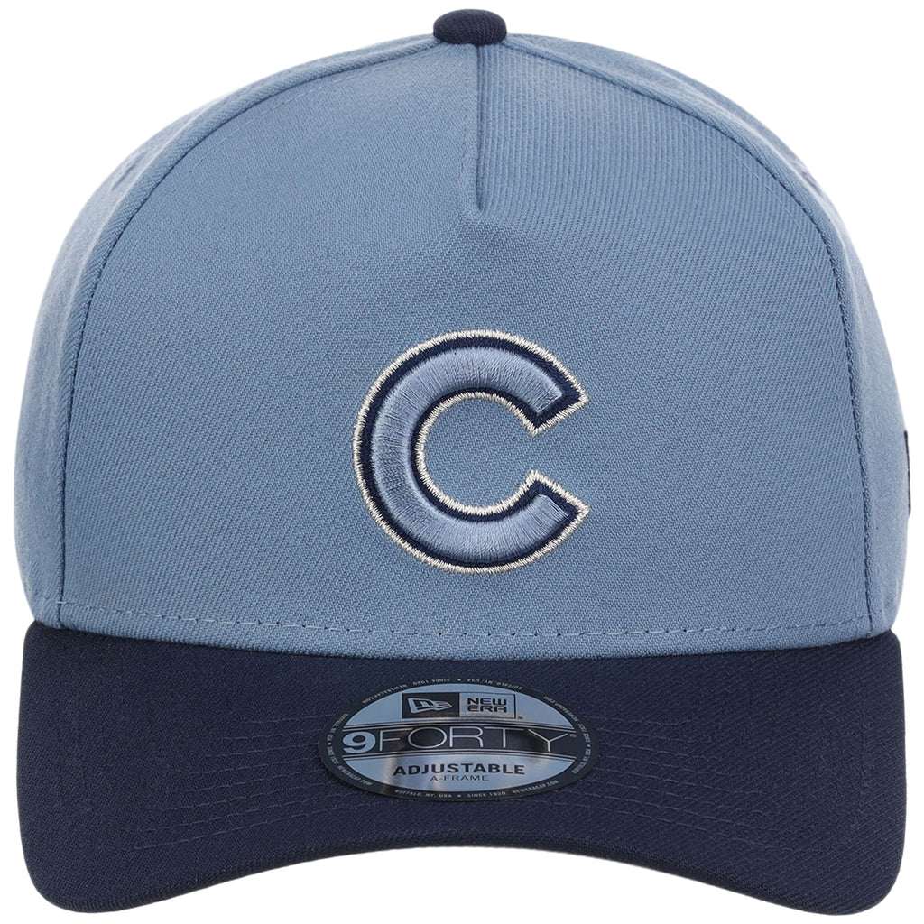 Chicago Cubs MLB Faded Blue x Navy FASHION CORE New Era 9FORTY A-Frame
