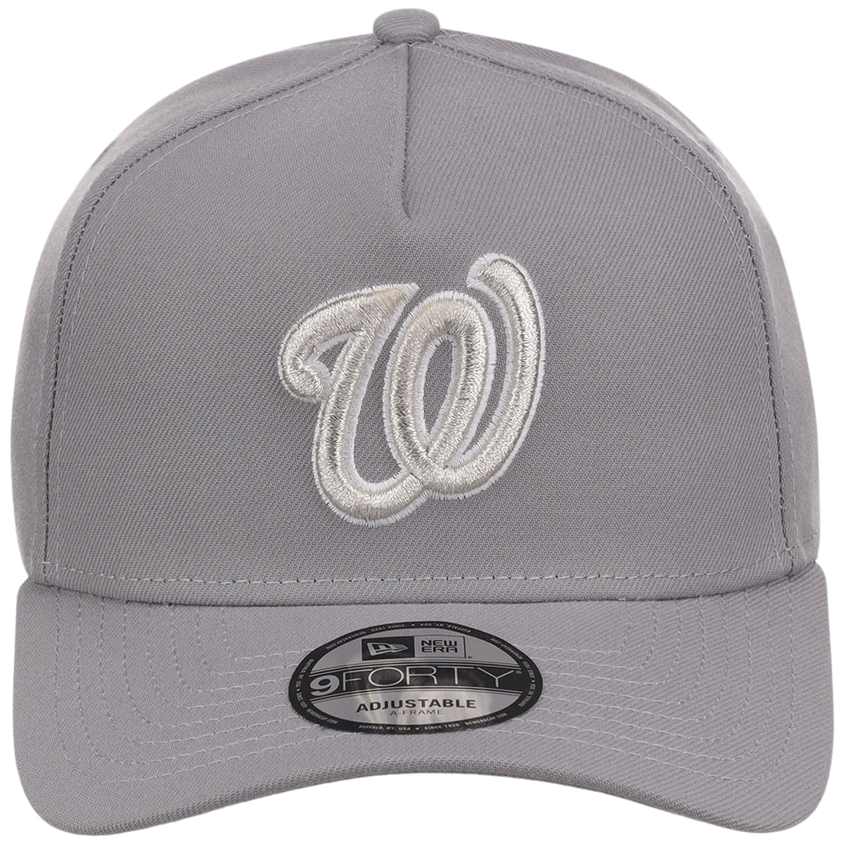 Washington Nationals MLB Gray x White FASHION CORE New Era 9FORTY A-Frame