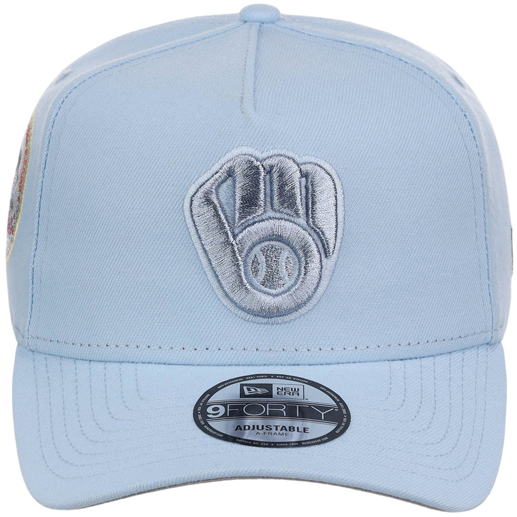 Milwaukee Brewers MLB Glacial Blue New Era 9FORTY A-Frame