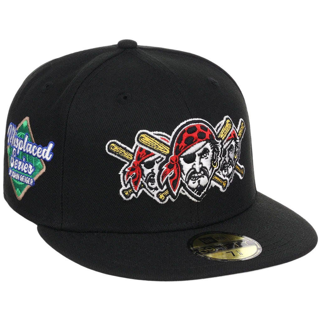 Pittsburgh Pirates MLB x John Geiger 'Misplaced Series' 2.0 New Era 59FIFTY (Black/Black)