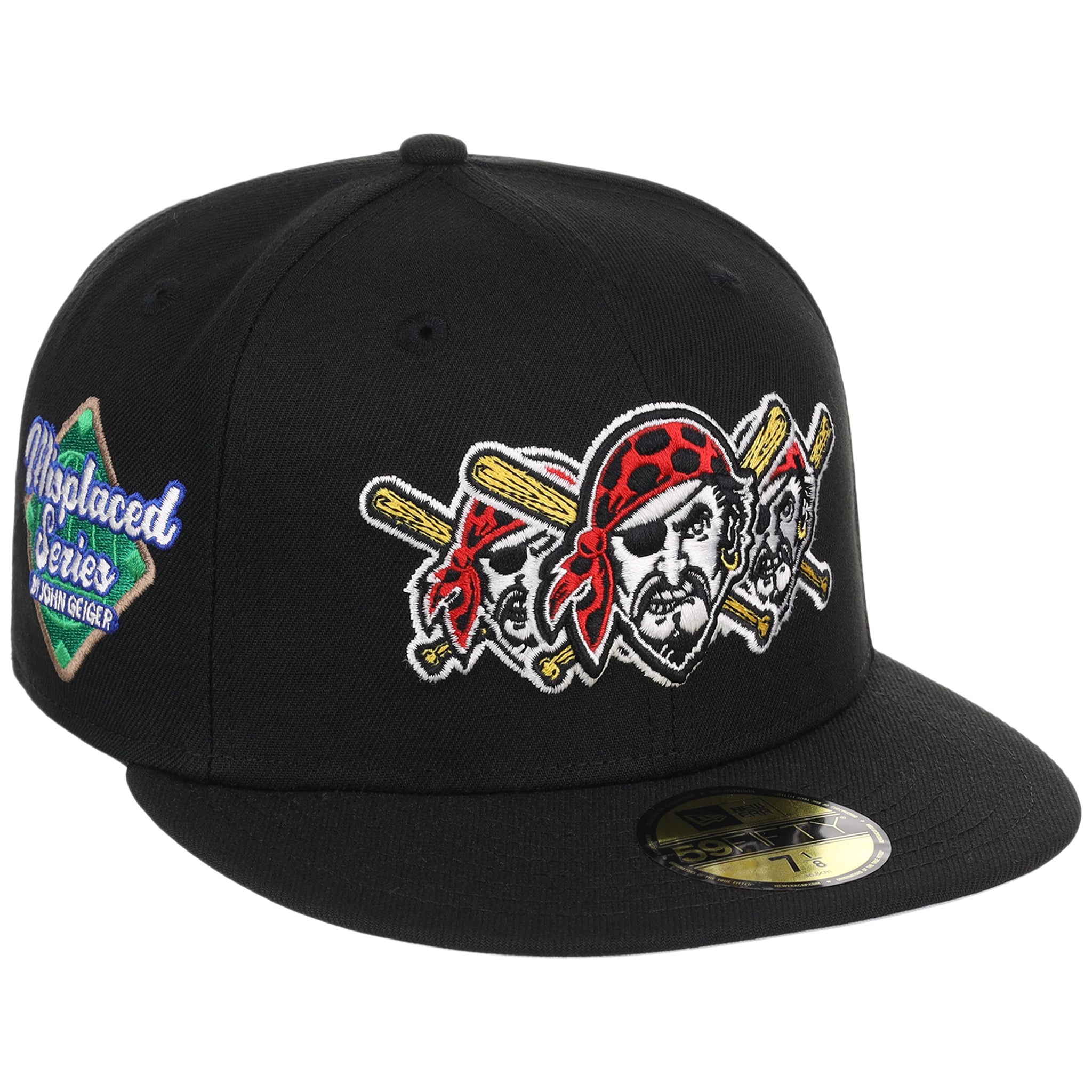 Pittsburgh Pirates MLB x John Geiger 'Misplaced Series' 2.0 New Era 59FIFTY (Black/Black)
