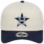 Houston Astros MLB Chrome x Navy FASHION CORE New Era 9FORTY A-Frame
