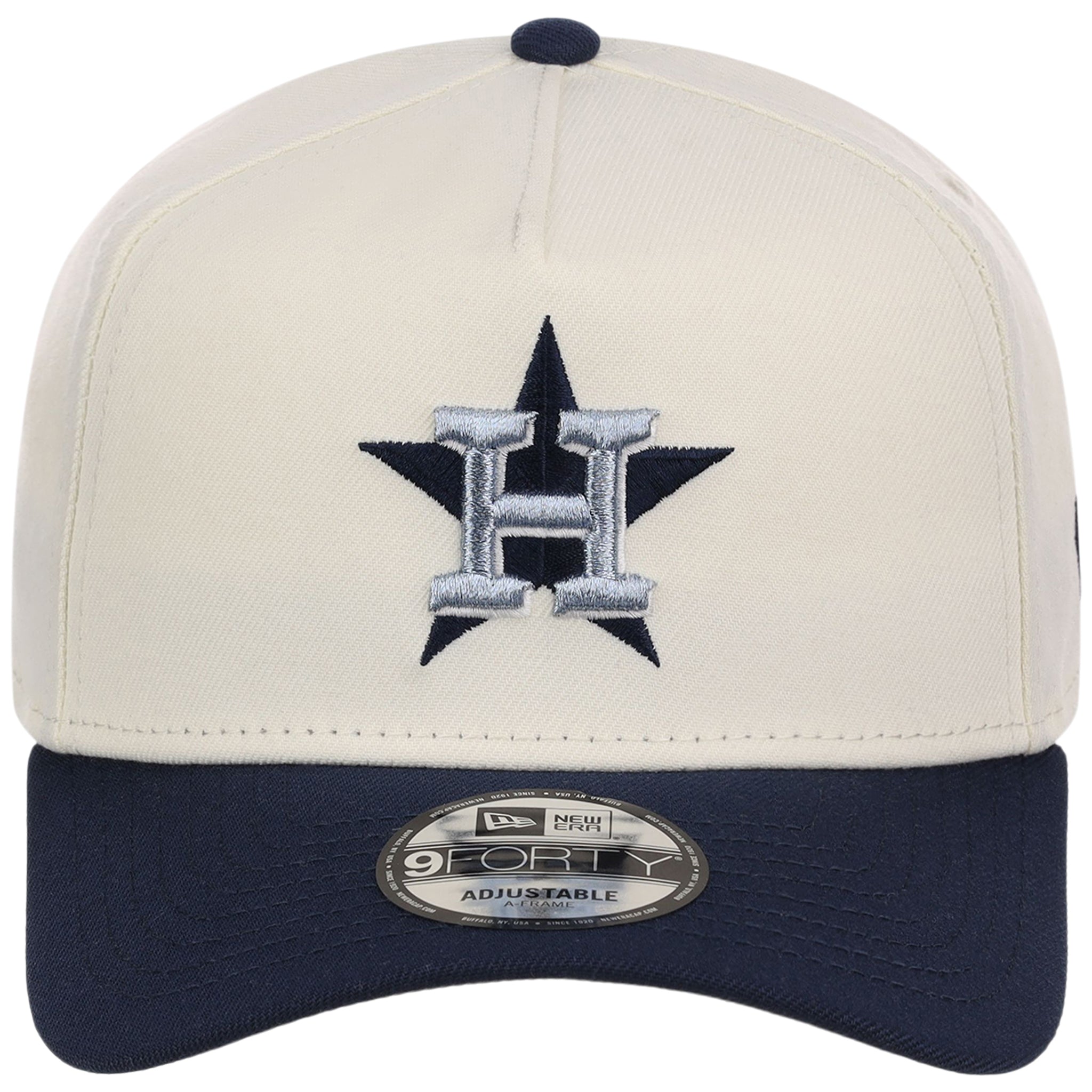 Houston Astros MLB Chrome x Navy FASHION CORE New Era 9FORTY A-Frame