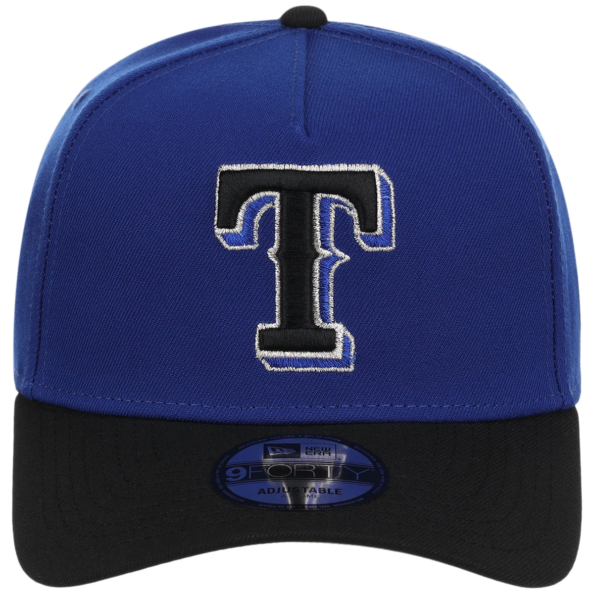 Texas Rangers MLB Royal x Black FASHION CORE New Era 9FORTY A-Frame