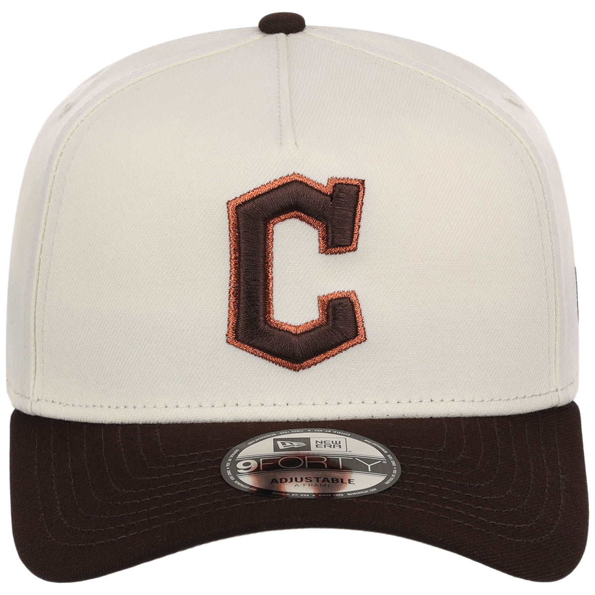Cleveland Guardians MLB Chrome x Burnt Wood FASHION CORE New Era 9FORTY A-Frame