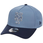 New York Mets MLB Faded Blue x Navy FASHION CORE New Era 9FORTY A-Frame