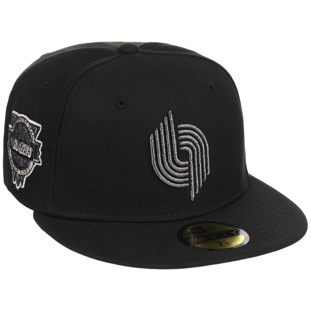 Portland Trail Blazers NBA Liquid Titanium New Era 59FIFTY