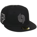 Portland Trail Blazers NBA Liquid Titanium New Era 59FIFTY
