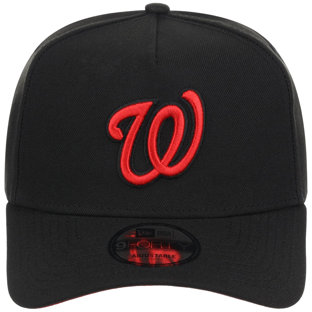 Washington Nationals MLB Black x Red FASHION CORE New Era 9FORTY A-Frame