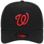 Washington Nationals MLB Black x Red FASHION CORE New Era 9FORTY A-Frame
