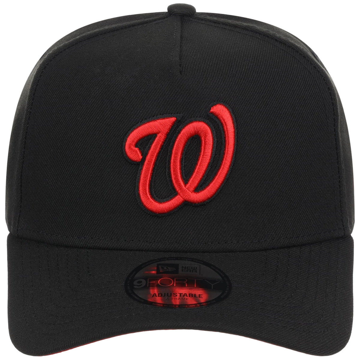 Washington Nationals MLB Black x Red FASHION CORE New Era 9FORTY A-Frame