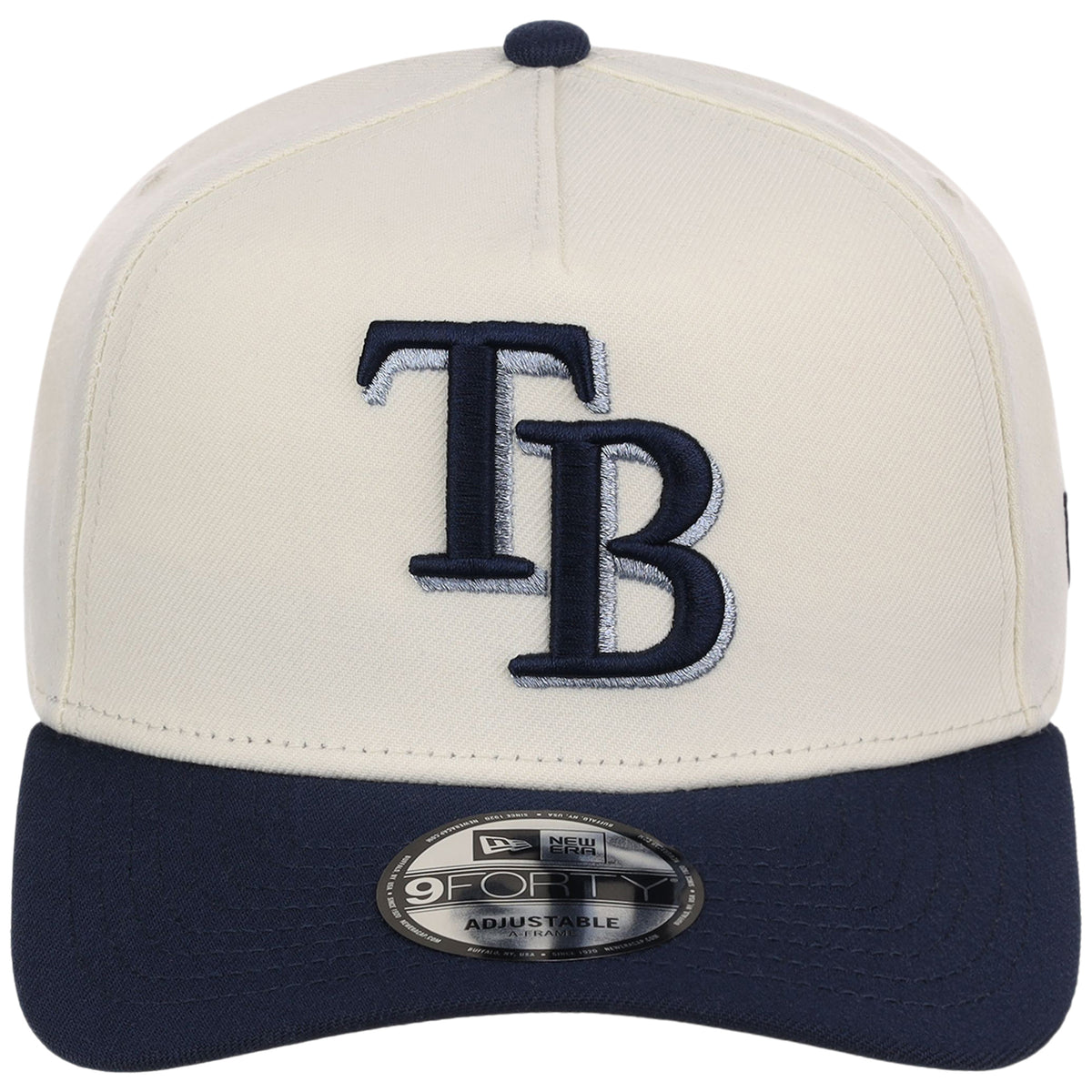 Tampa Bay Rays MLB Chrome x Navy FASHION CORE New Era 9FORTY A-Frame