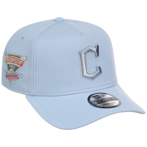 Cleveland Guardians MLB Glacial Blue New Era 9FORTY A-Frame