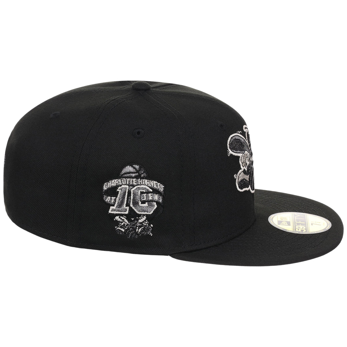 Charlotte Hornets NBA Liquid Titanium New Era 59FIFTY