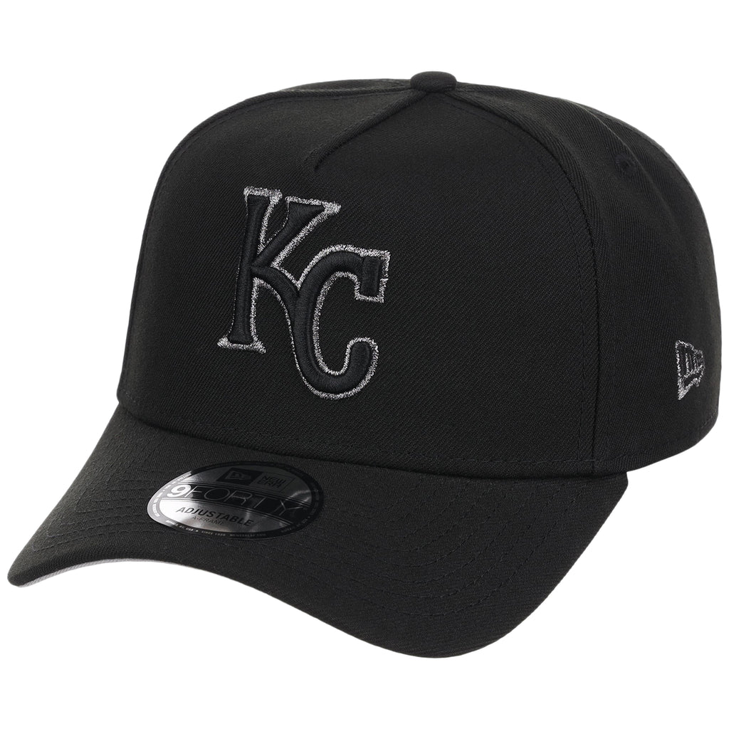Kansas City Royals MLB Black x Pewter FASHION CORE New Era 9FORTY A-Frame