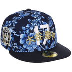 Los Angeles Dodgers Pacific Canvas New Era 59FIFTY (Floral/Navy)