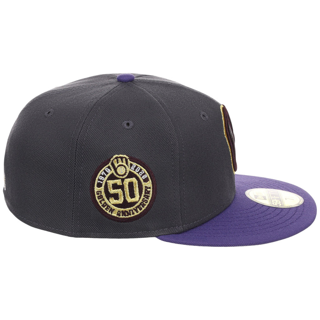 Milwaukee Brewers MLB Midnight Orchid New Era 59FIFTY