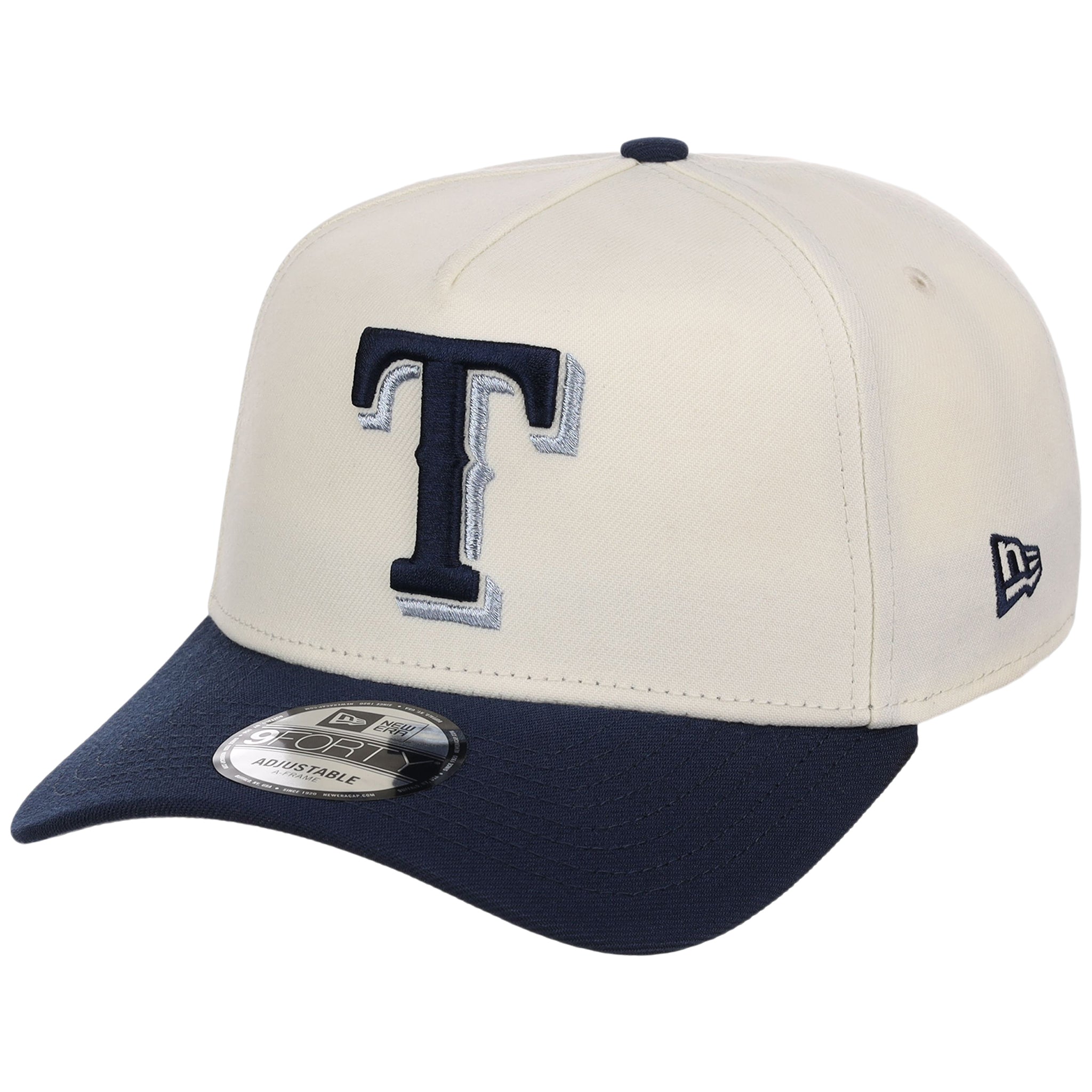 Texas Rangers MLB Chrome x Navy FASHION CORE New Era 9FORTY A-Frame