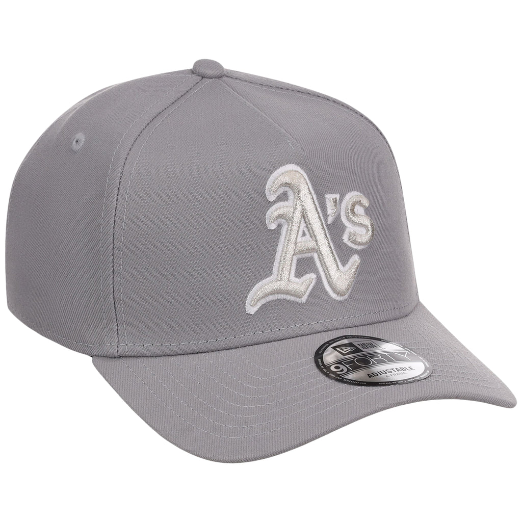 Oakland Athletics MLB Gray x White FASHION CORE New Era 9FORTY A-Frame