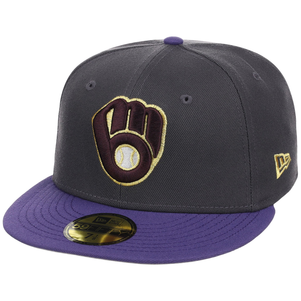 Milwaukee Brewers MLB Midnight Orchid New Era 59FIFTY