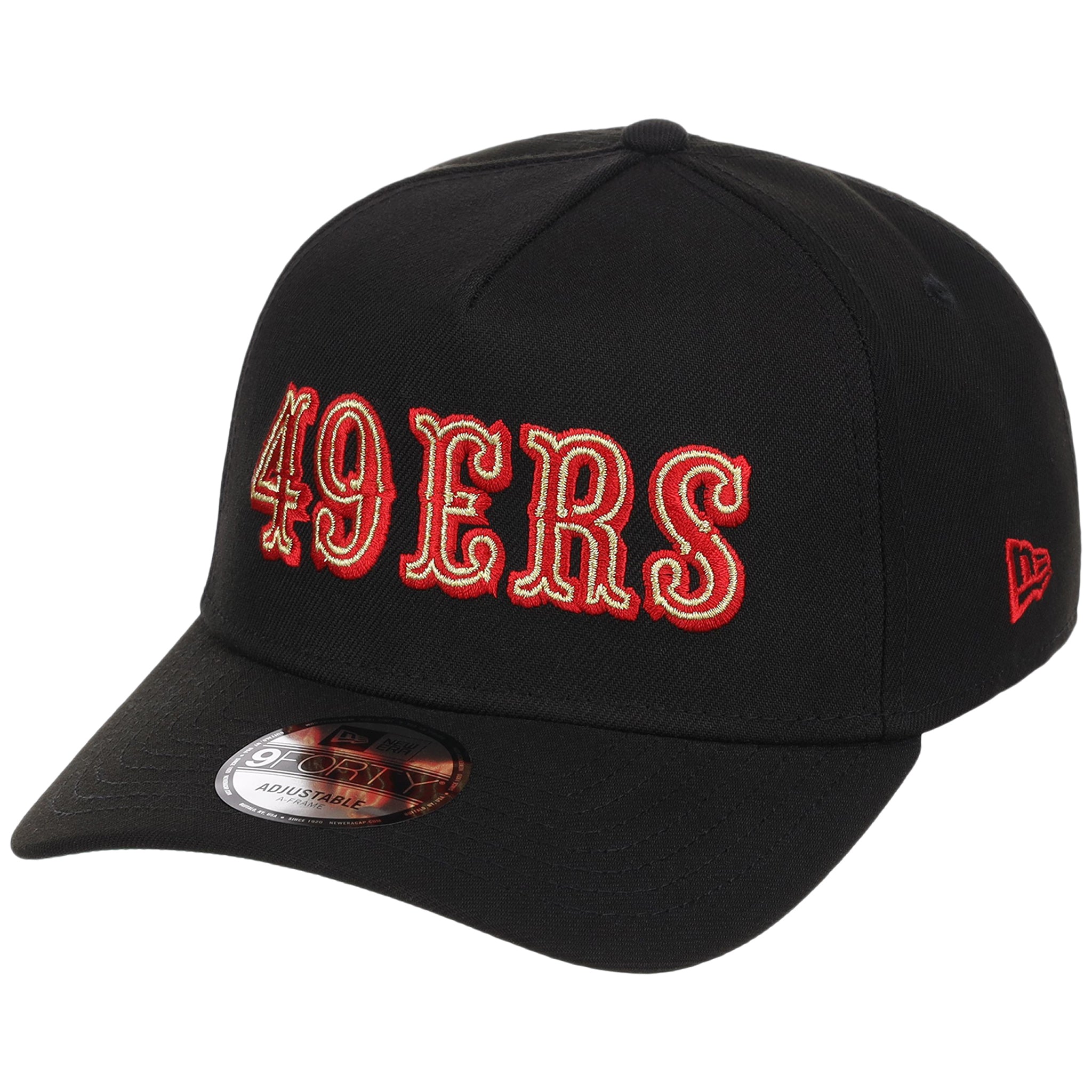 San Francisco 49Ers NFL Black Dome New Era 9FORTY A-Frame