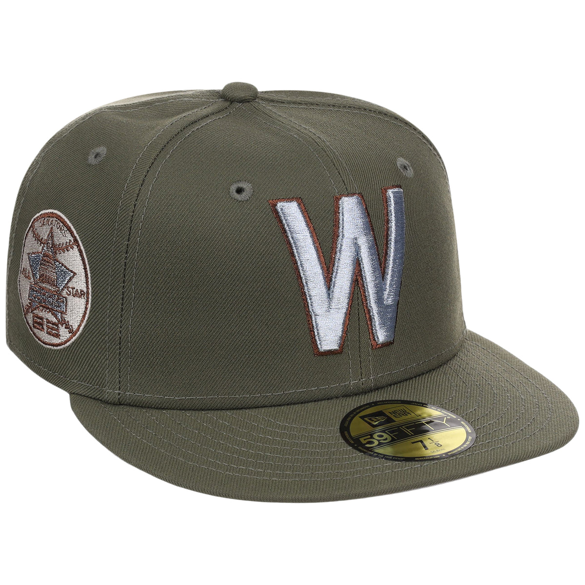 Washington Nationals MLB Olive Alloy New Era 59FIFTY
