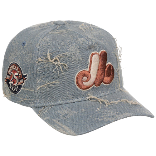 Montreal Expos MLB Oxidized Denim New Era 9FORTY A-Frame