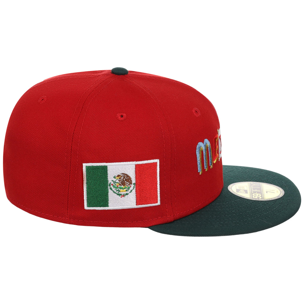 Mexico Independence Day - Crown the Country New Era 59FIFTY (Red/Dark Green)