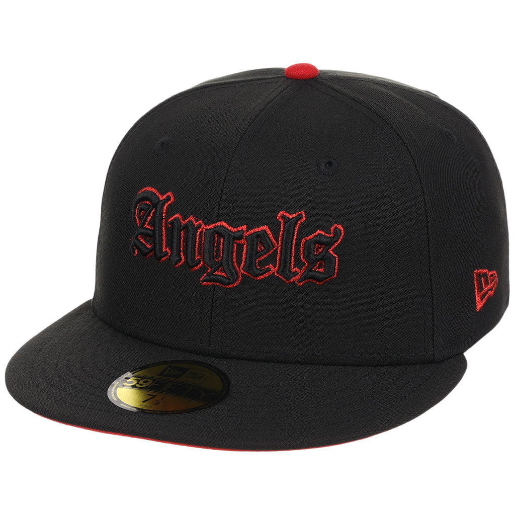Anaheim Angels New Era 59FIFTY (Black/Black)