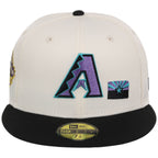 Arizona Diamondbacks Phoenix Crown the City New Era 59FIFTY (Chrome/Black)