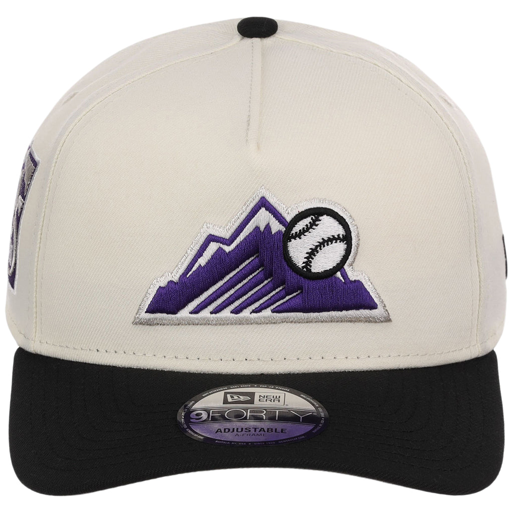 Colorado Rockies MLB Chrome OTC New Era 9FORTY A-Frame