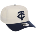 Minnesota Twins MLB Chrome x Navy FASHION CORE New Era 9FORTY A-Frame