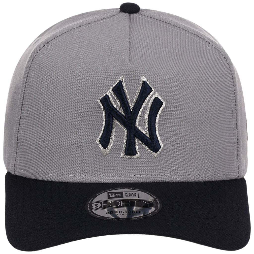New York Yankees MLB Gray OTC FASHION CORE New Era 9FORTY A-Frame