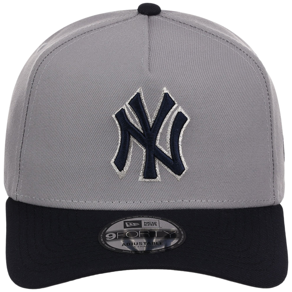 New York Yankees MLB Gray OTC FASHION CORE New Era 9FORTY A-Frame