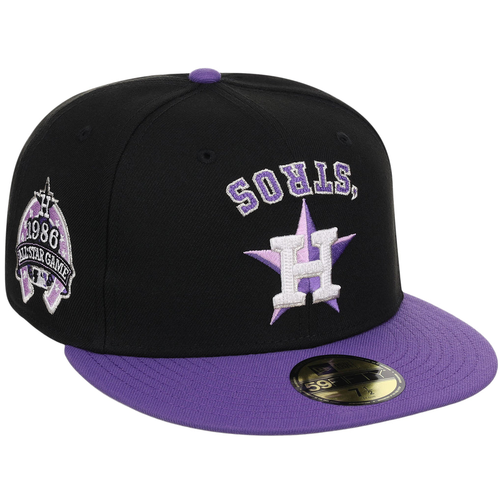 Houston Astros Side A: Track One New Era 59FIFTY (Black/Purple) 'Stros