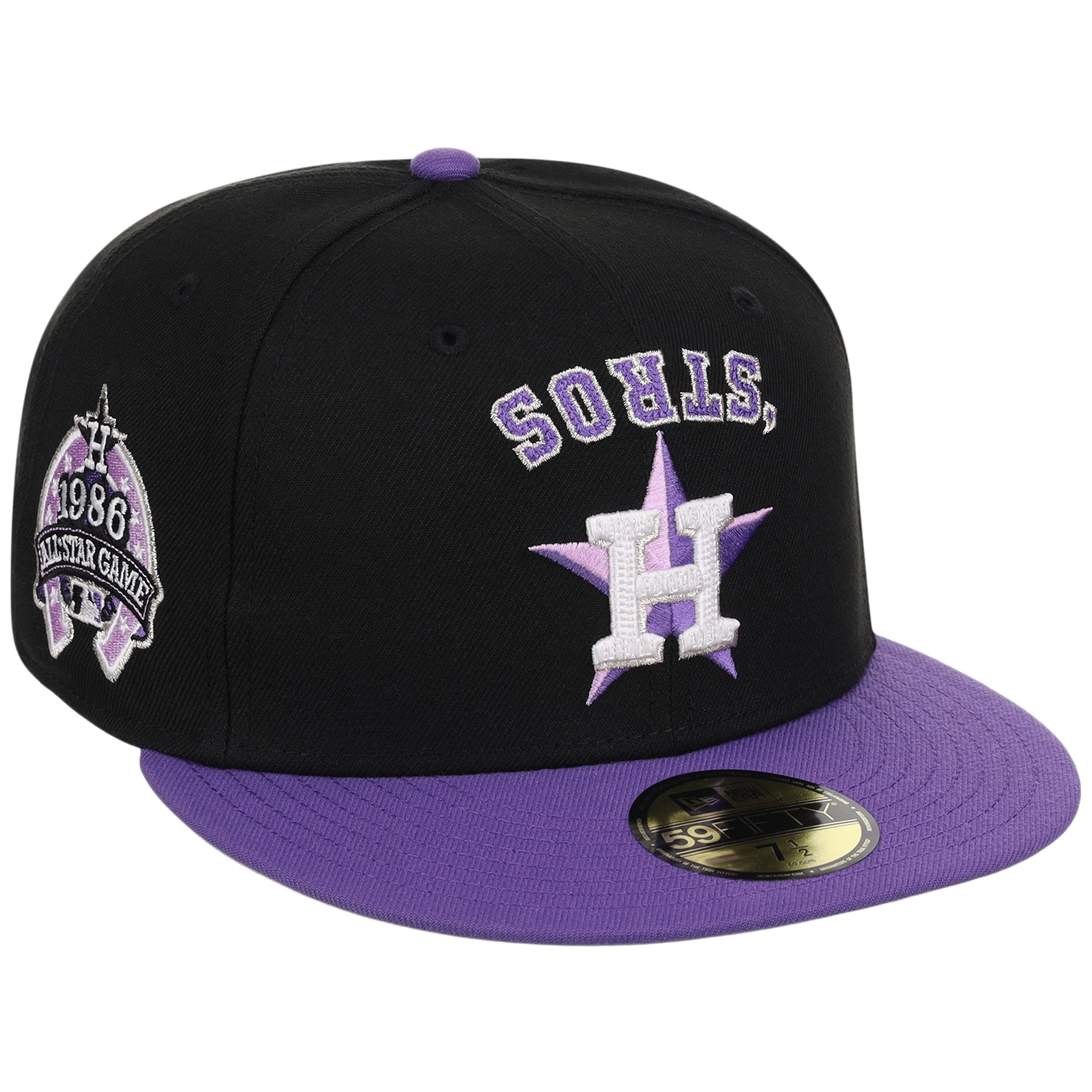 Houston Astros Side A: Track One New Era 59FIFTY (Black/Purple) 'Stros
