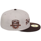 Los Angeles Dodgers Cow Script (Stone/Dark Brown) Lids HD LA Pack