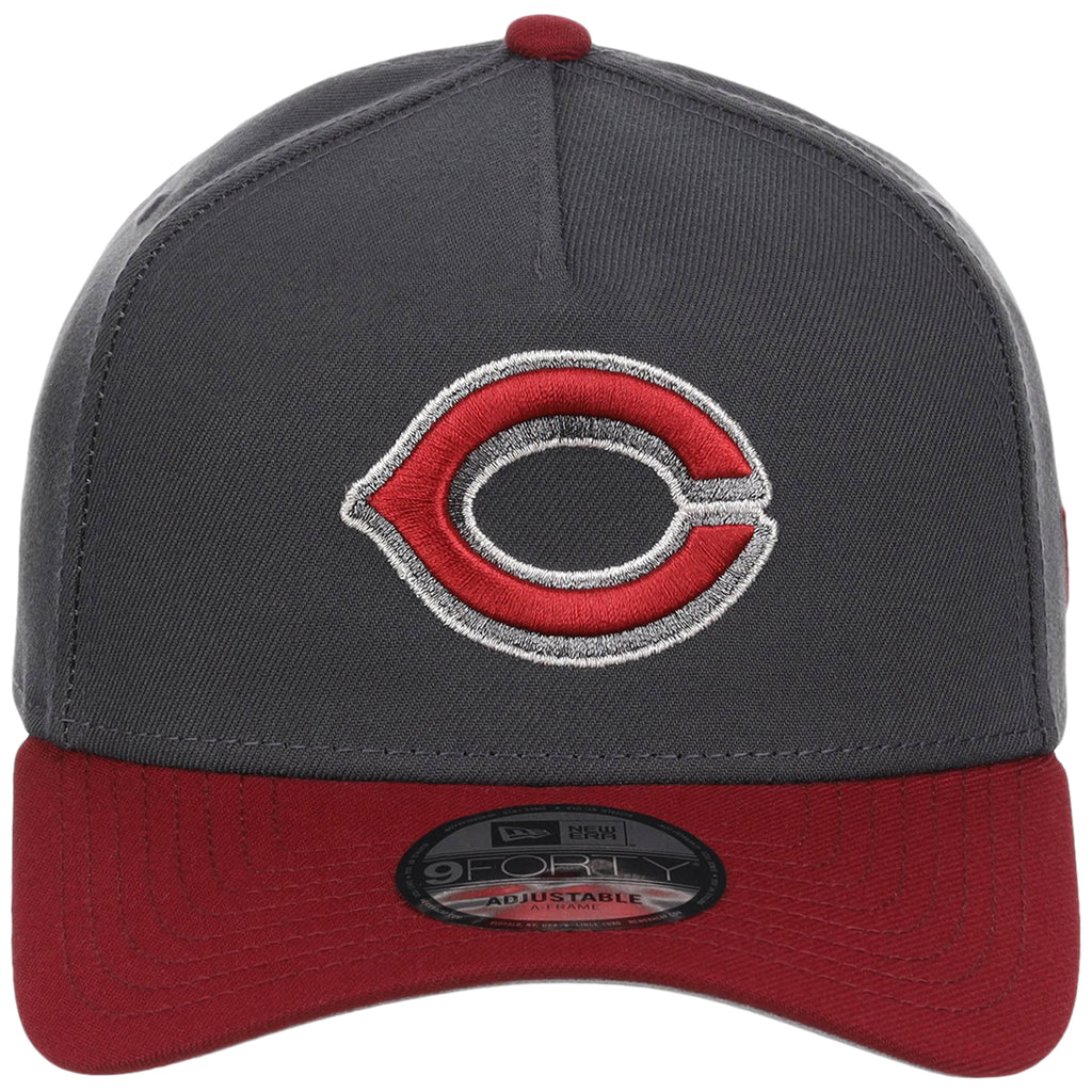Cincinnati Reds MLB Graphite x Cardinal FASHION CORE New Era 9FORTY A-Frame