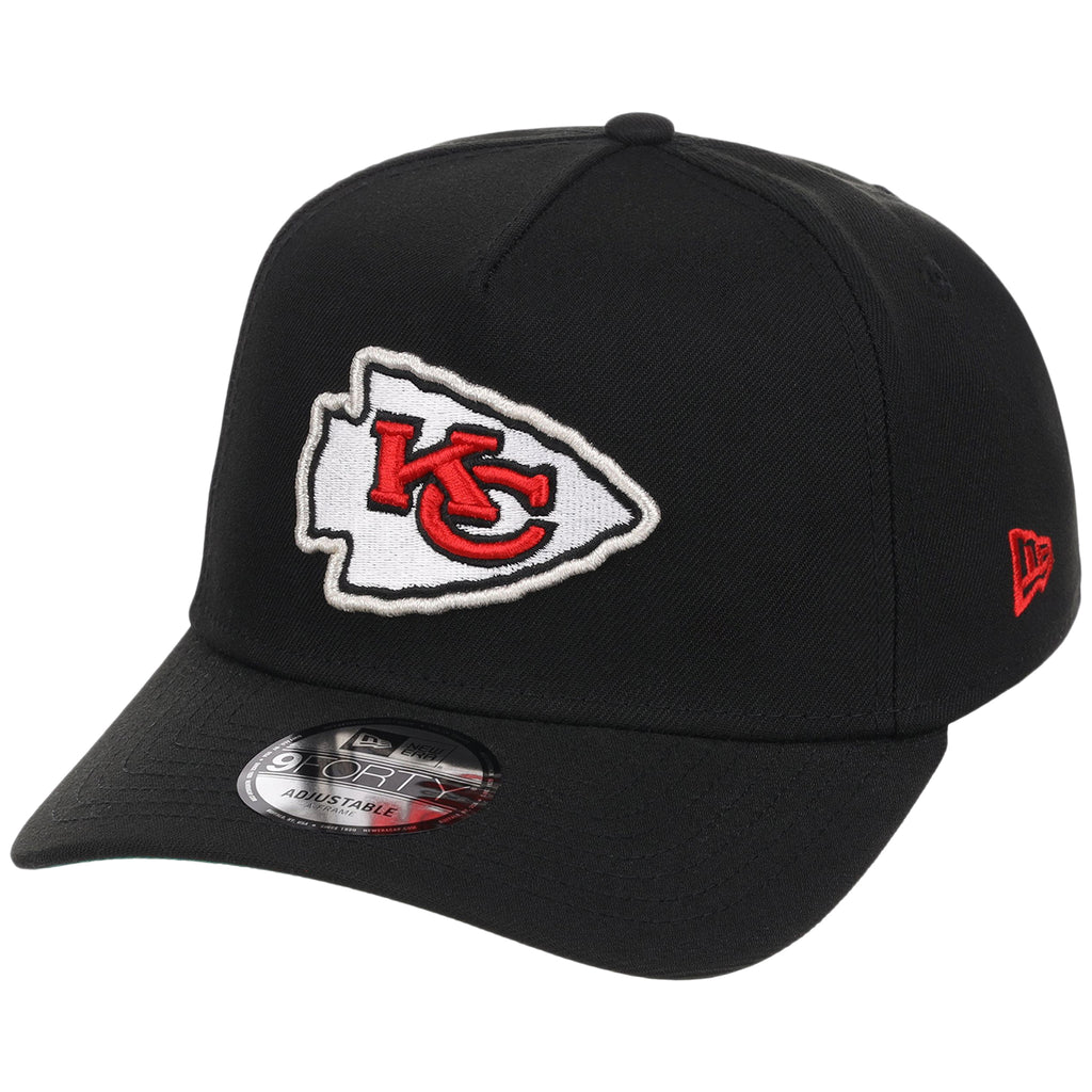Kansas City Chiefs NFL Black Dome New Era 9FORTY A-Frame