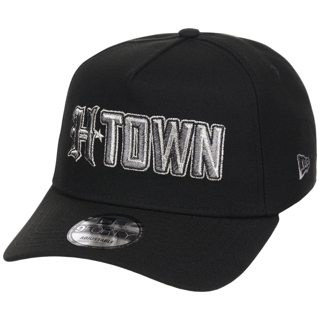 Houston Texans 'H-Town' (Black/Black) Houston Crown the City New Era 9FORTY A-Frame